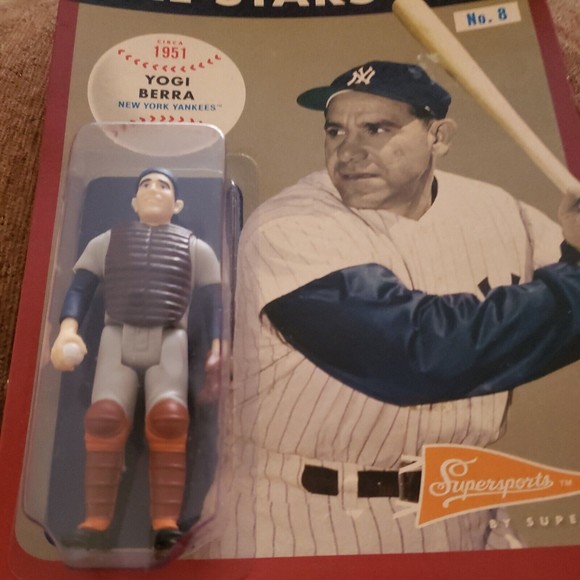 Yogi Berra Catcher by Super7 Classic All-Stars New York Yankee Action MLB Figure - Picture 2 of 5